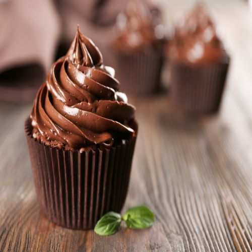 cupcakes de chocolate